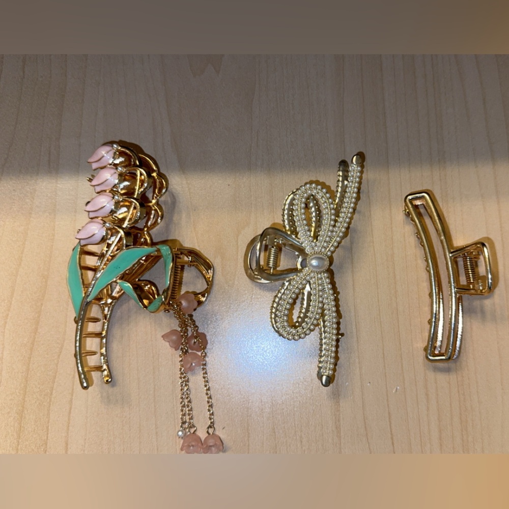 Gold Claw Clips